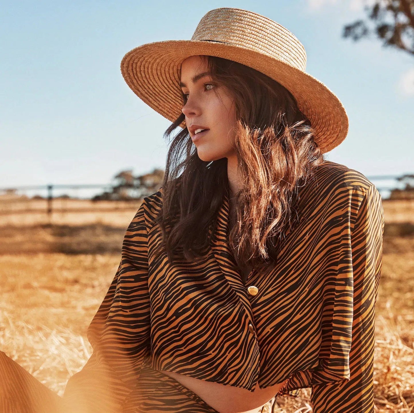 Ace of Something - Selene Wheat Straw Medium Brimmed Fedora Natural
