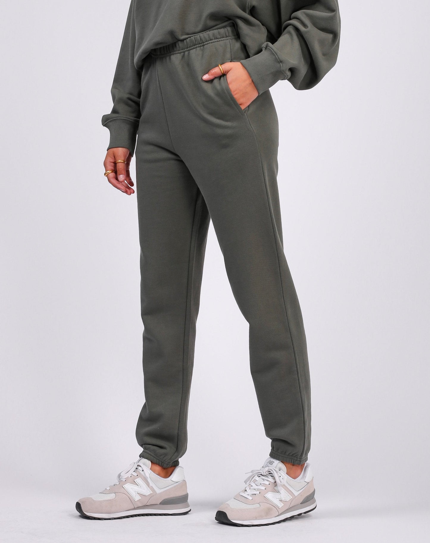 BRUNETTE The Label Best Friend High Rise Jogger | Fern