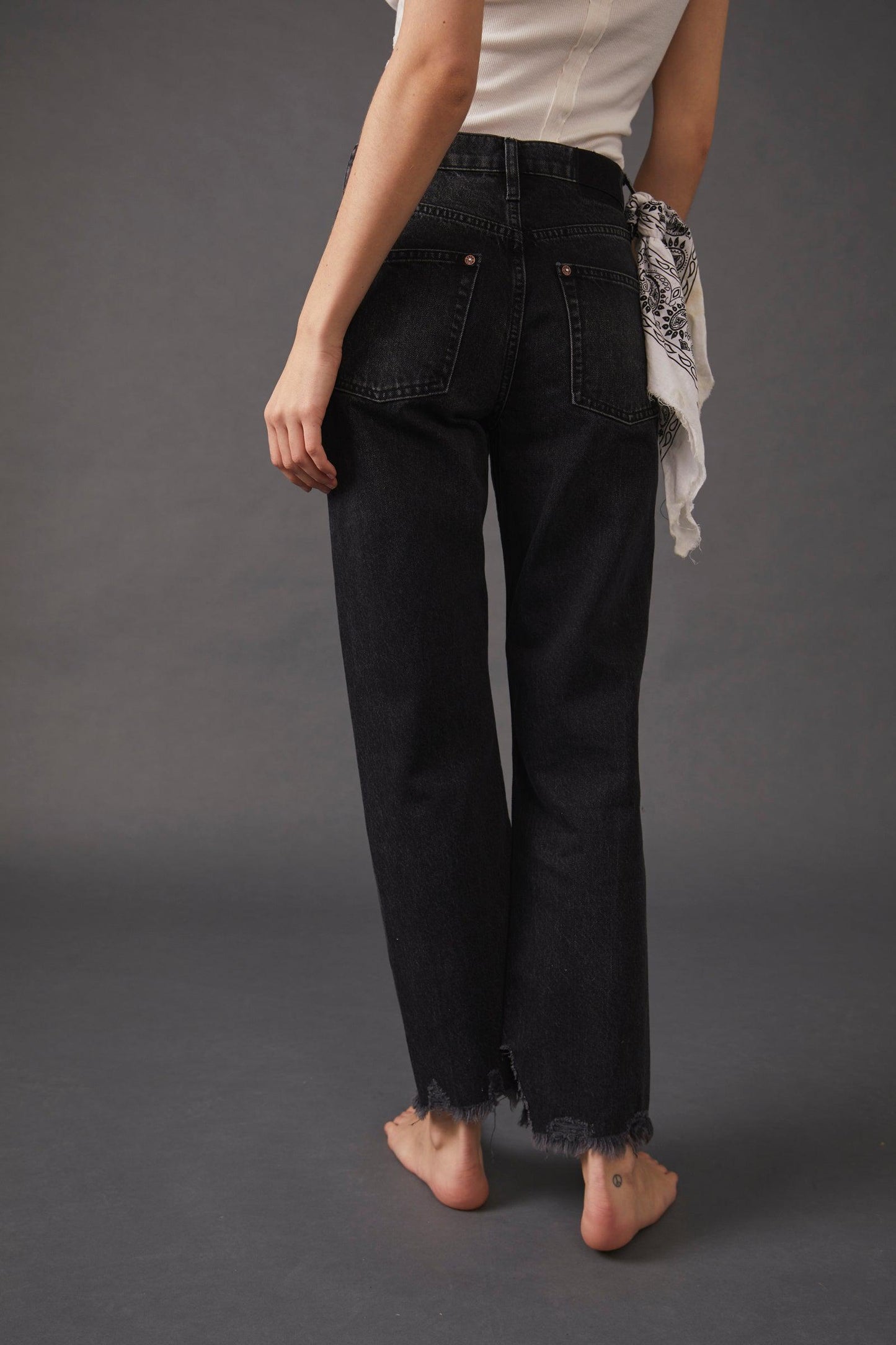 Free People - Tapered Baggy Boyfriend Jeans / In Panther