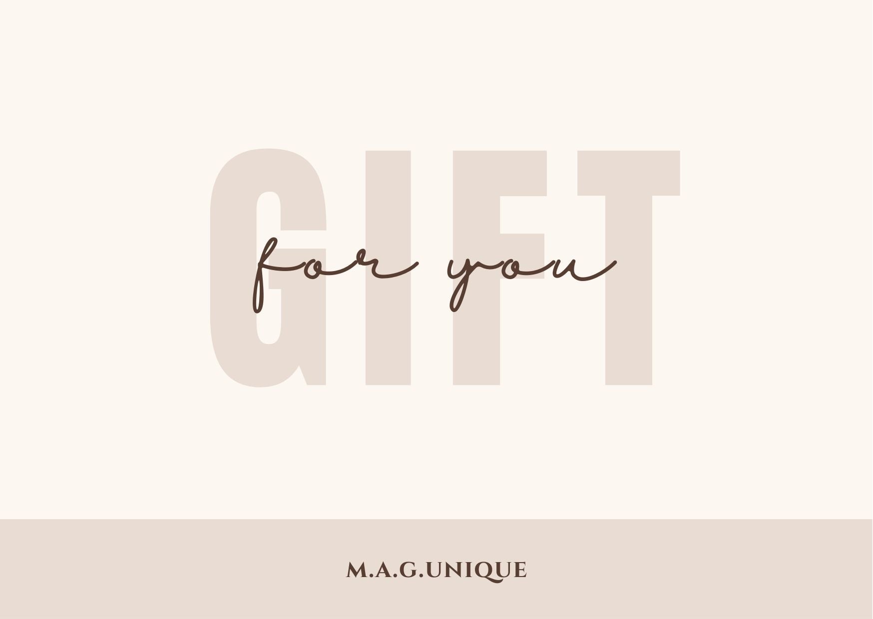M. A. G. Unique Gift Card