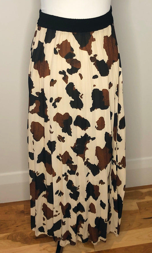 Plums Leopard Skirt
