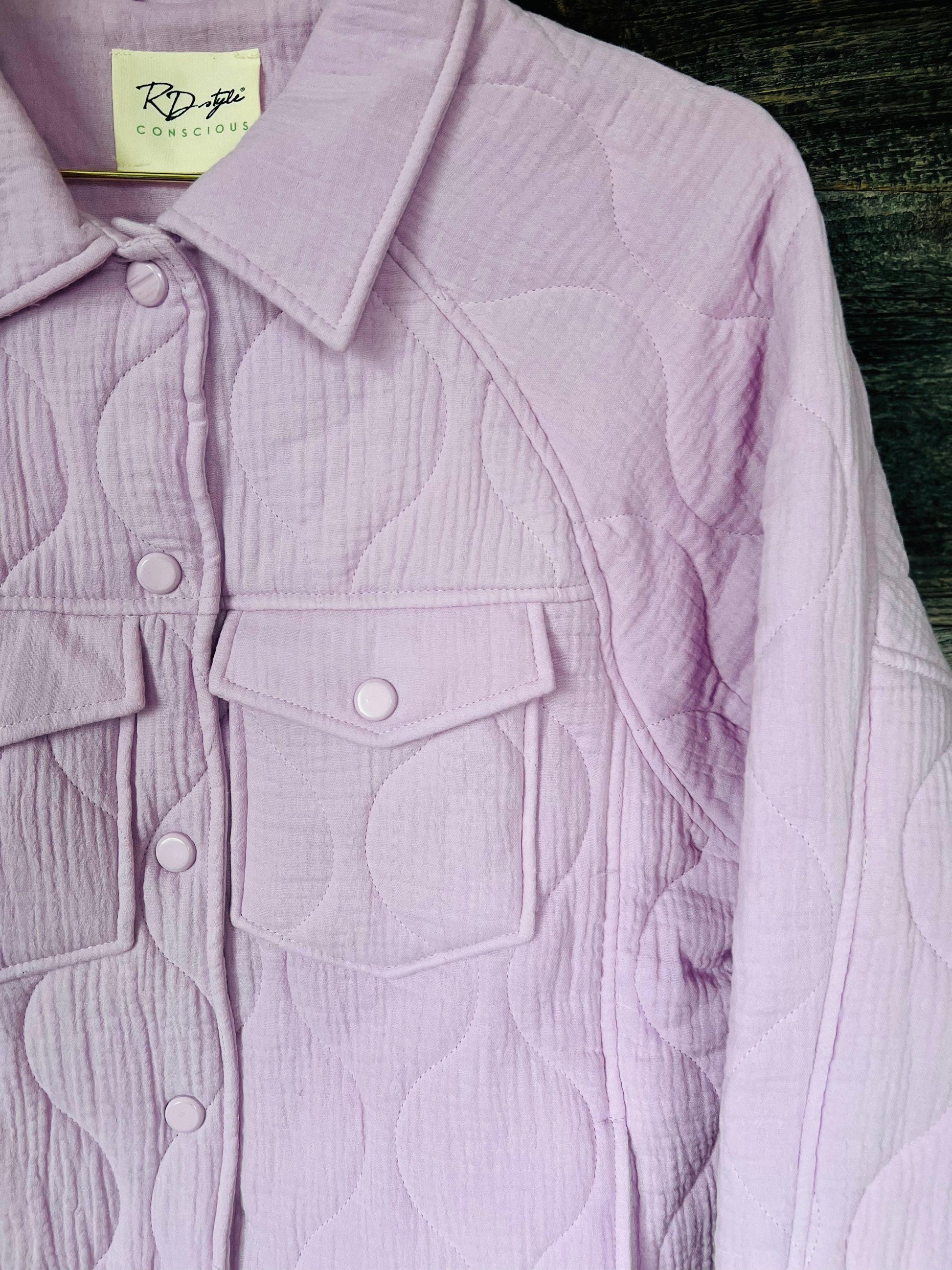 RD Style Dolman Jacket | Pale Orchid
