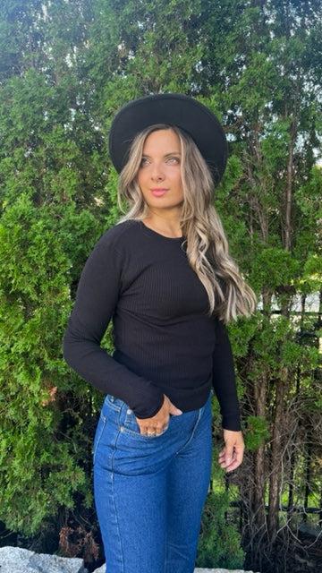 RD Style Polly Rib Crewneck Sweater