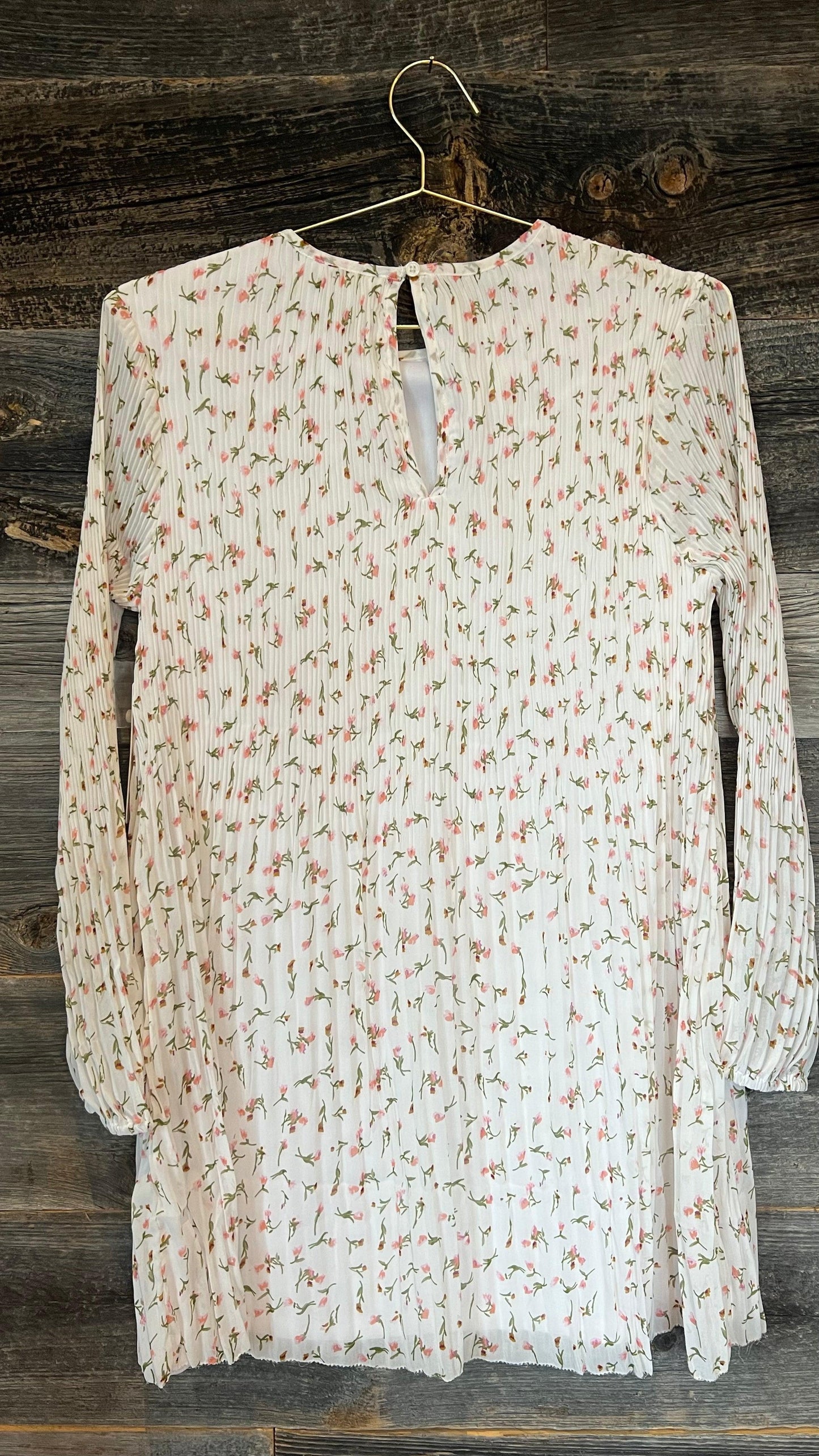 RD Style ruffle dress in pink floral