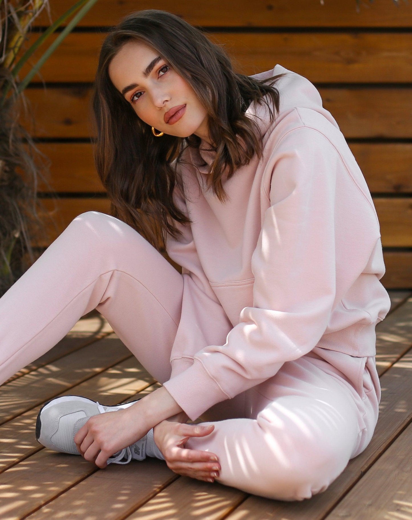 The Brunette The Label - "BEST FRIEND" Hoodie l Peach Cream