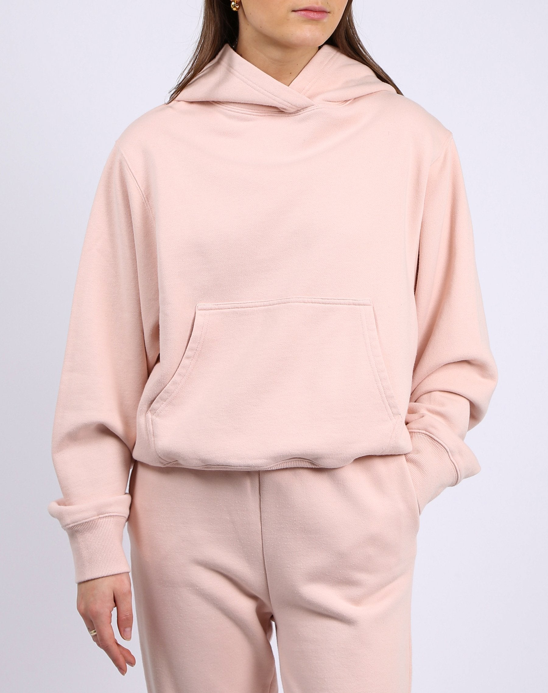 The Brunette The Label - "BEST FRIEND" Hoodie l Peach Cream