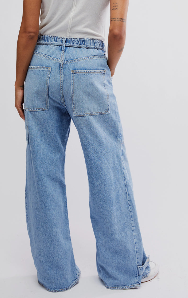 Free People Curvy Outlaw wide leg Jeans