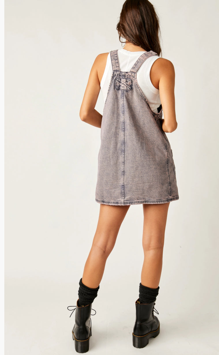 Free People Overall Smock Dress