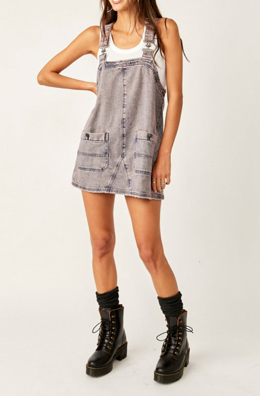 Free People Overall Smock Dress