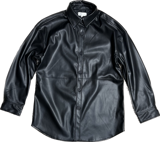 RD Style Makayla Vegan Leather Shirt