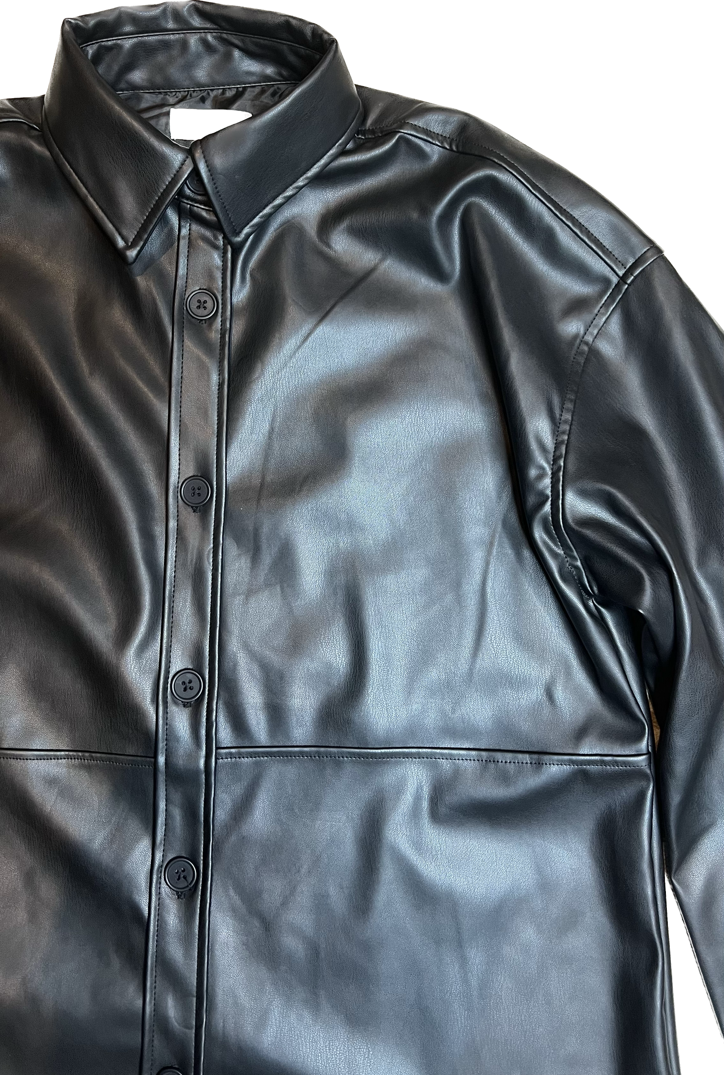 RD Style Makayla Vegan Leather Shirt