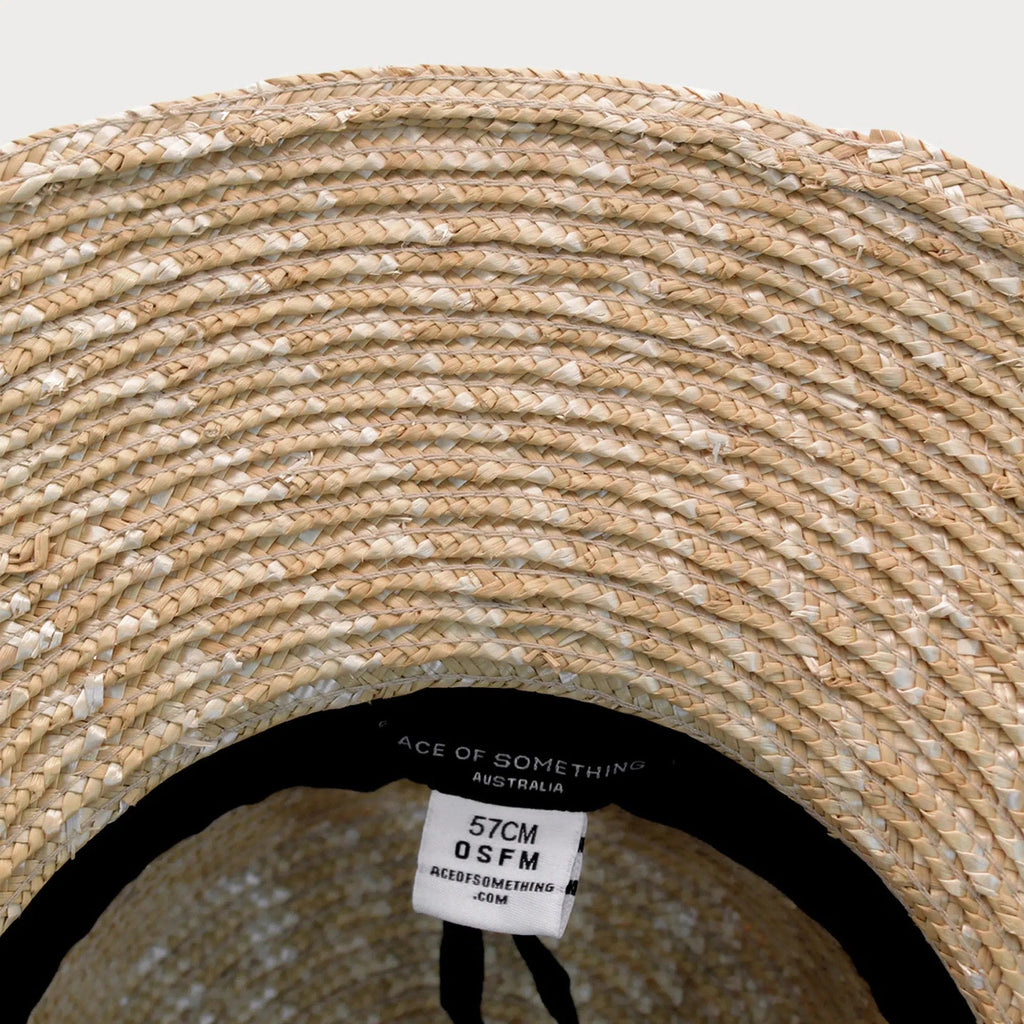 Ace of Something - Selene Wheat Straw Medium Brimmed Fedora Natural