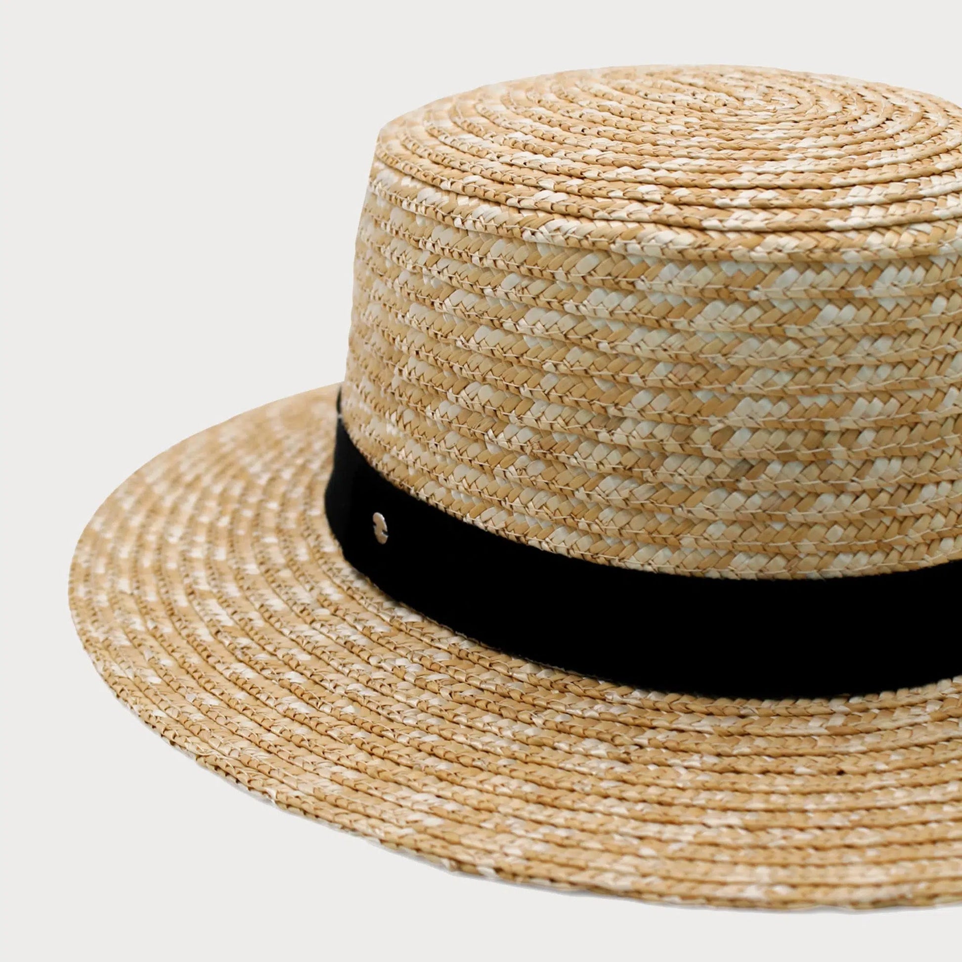 Ace of Something - Thalia Wheat Straw Small Brimmed Boater Natural