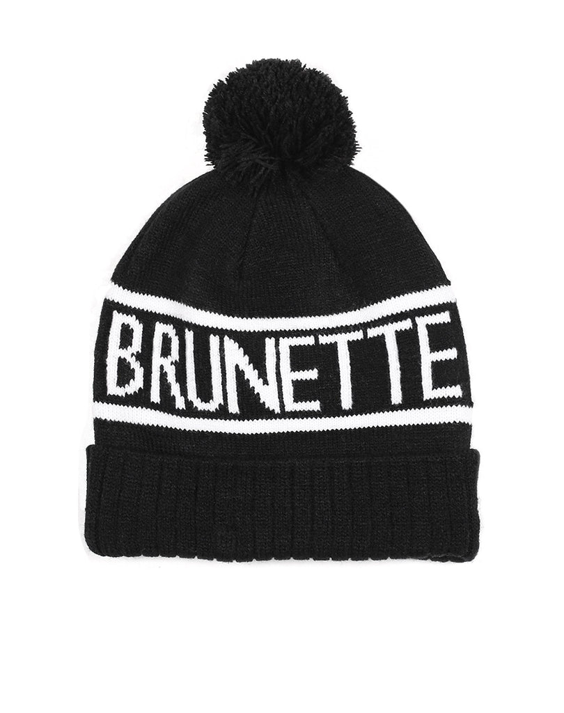 BRUNETTE The Label "BRUNETTE" Toque In Black