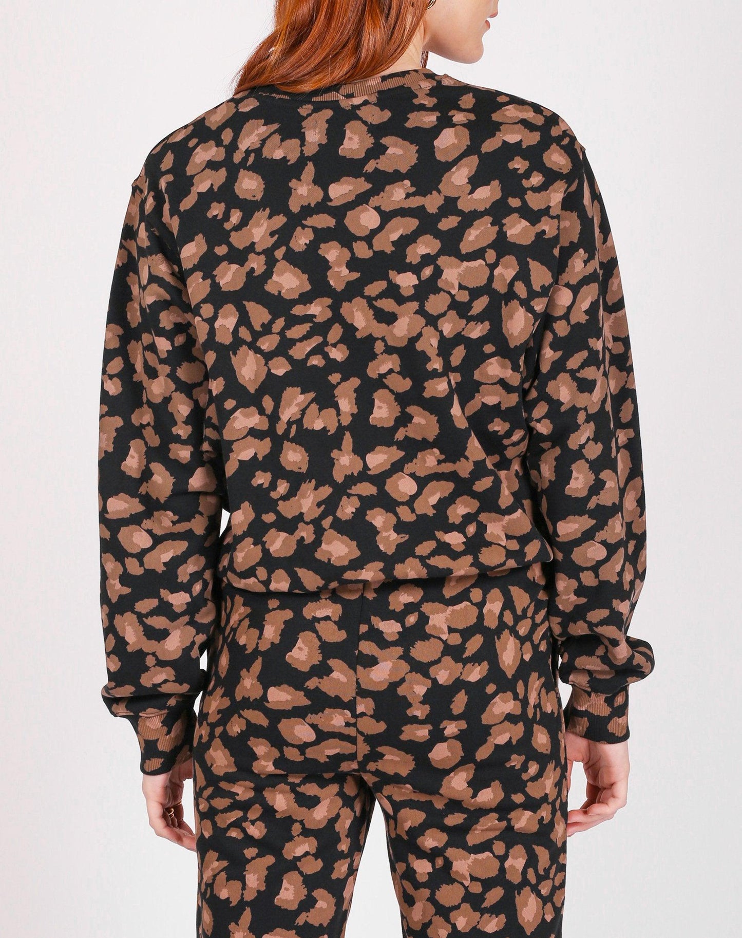 BRUNETTE The Label Best Friend Crew | Black Leopard