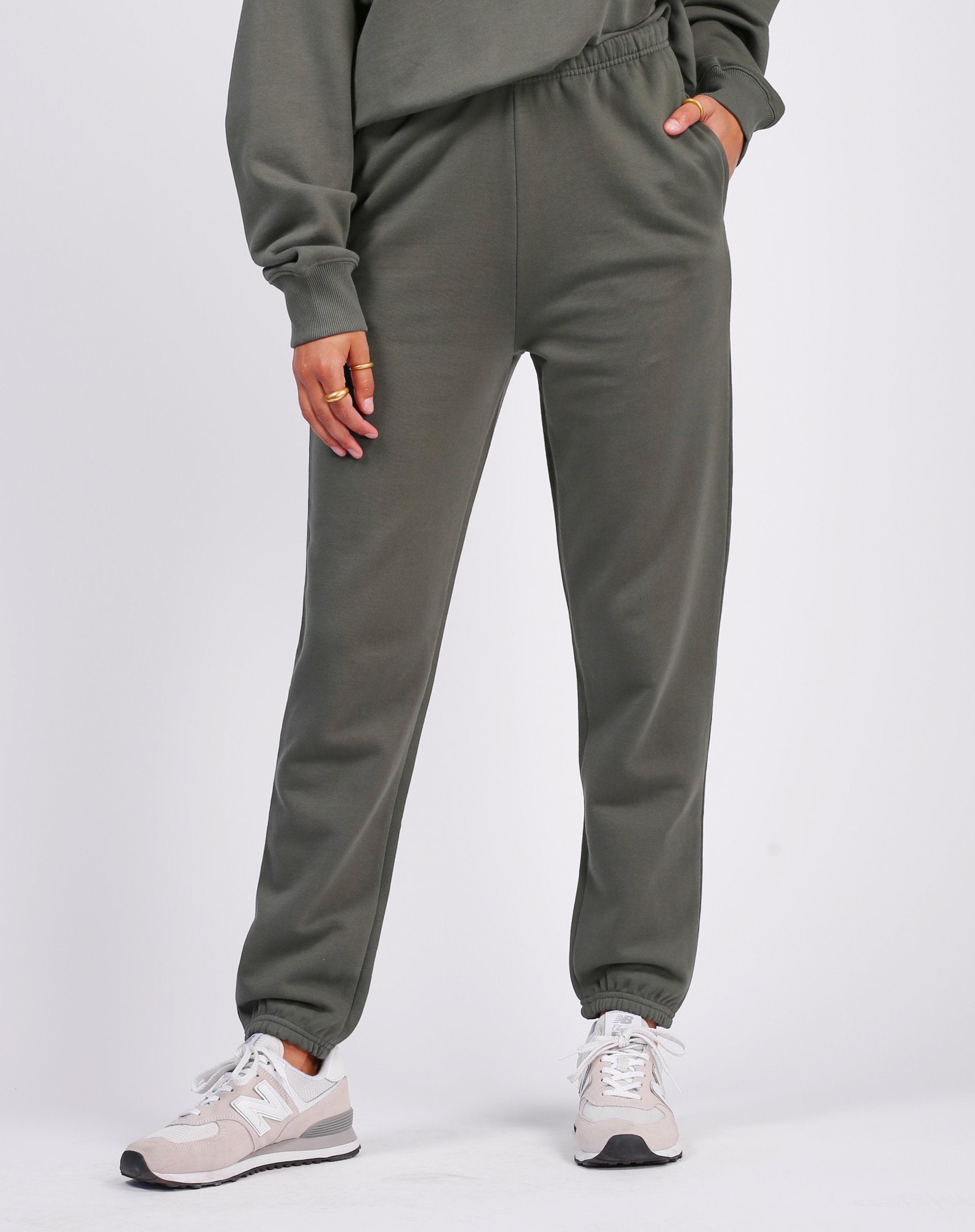 BRUNETTE The Label Best Friend High Rise Jogger | Fern