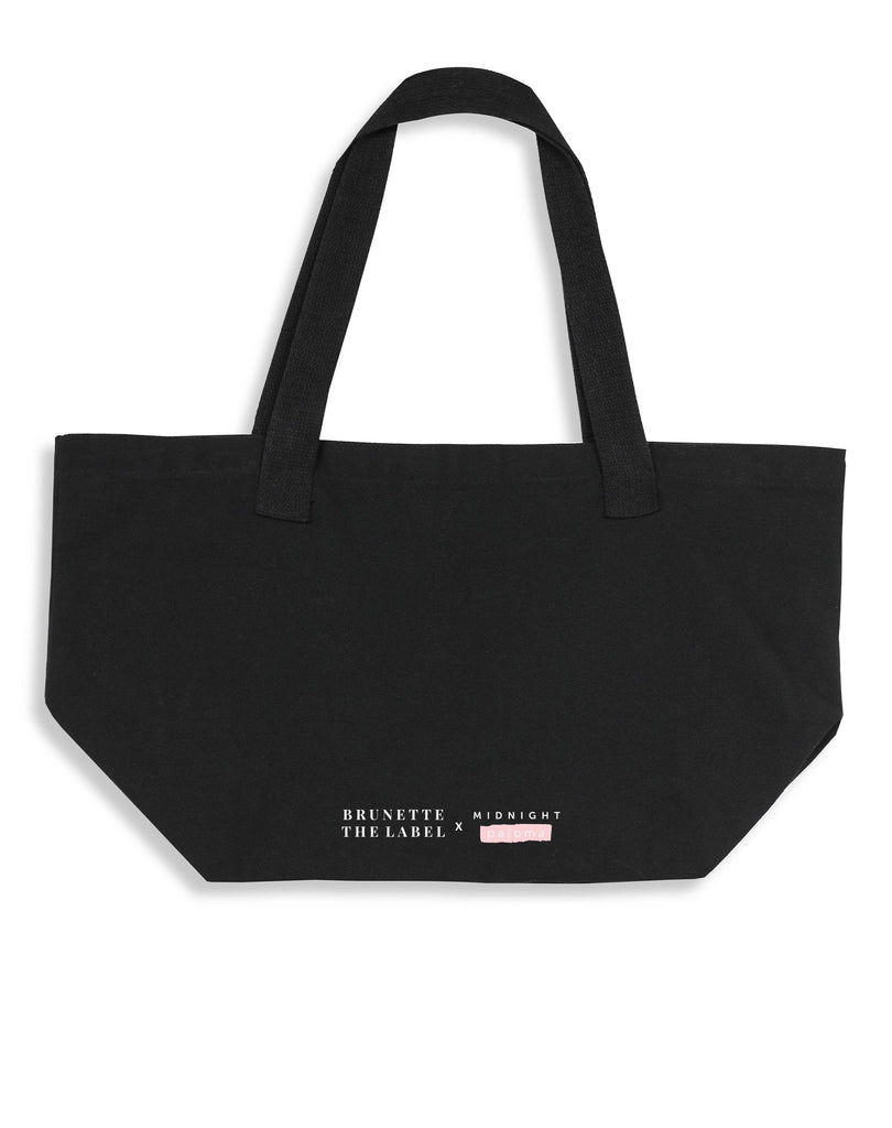 BRUNETTE The Label "SELF CARE CLUB" Tote Bag | Midnight Paloma