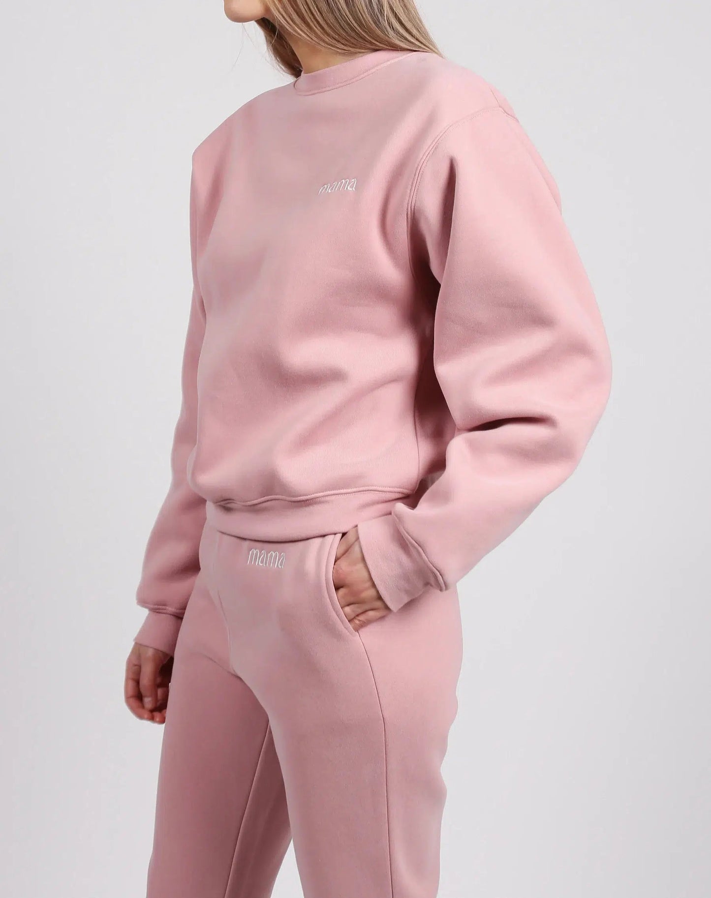 BRUNETTE The Label-The "MAMA" Best Friend Crew Neck Sweatshirt | Misty Mauve