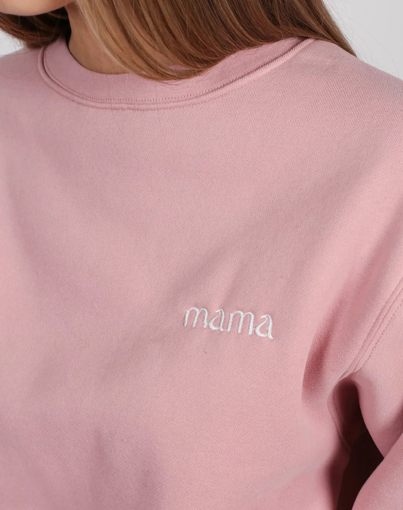BRUNETTE The Label-The "MAMA" Best Friend Crew Neck Sweatshirt | Misty Mauve