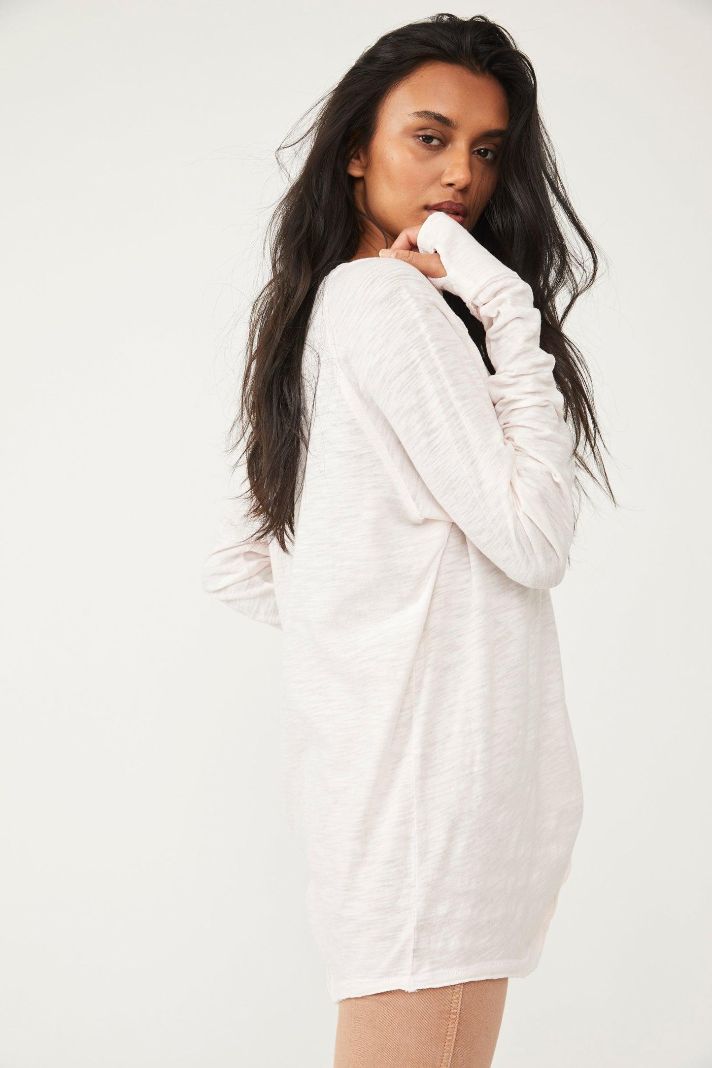 Free People Arden Tee in Dream Kiss