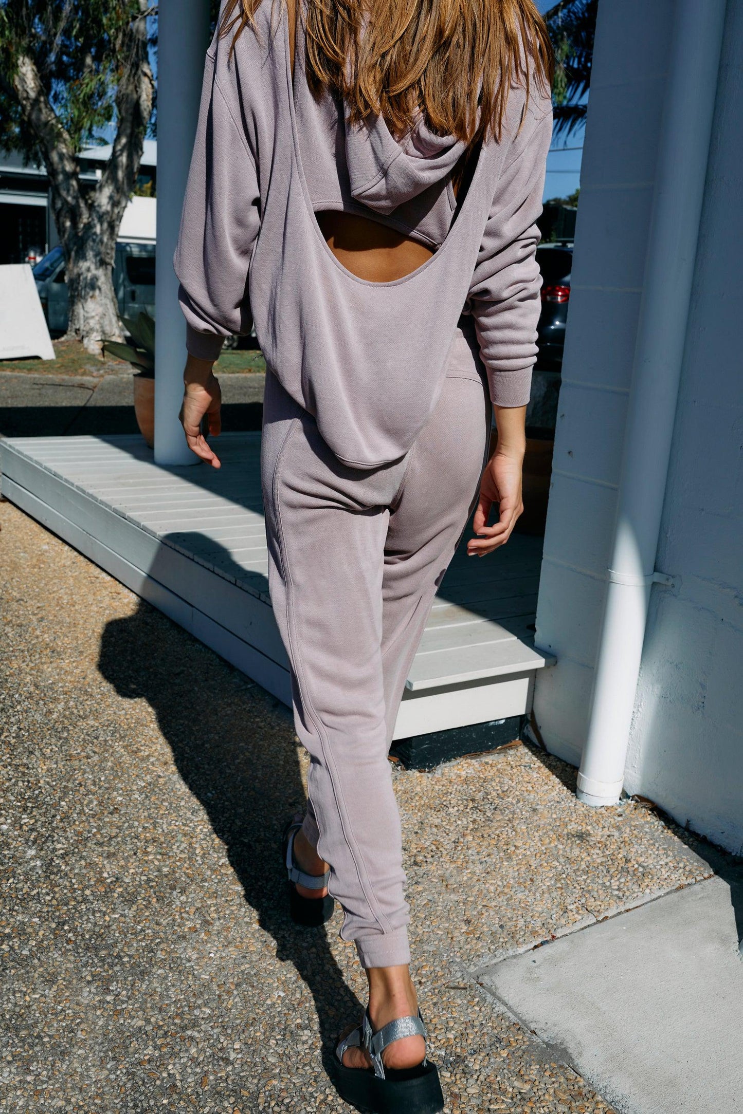 Free People Back Into Jogger in Mauve