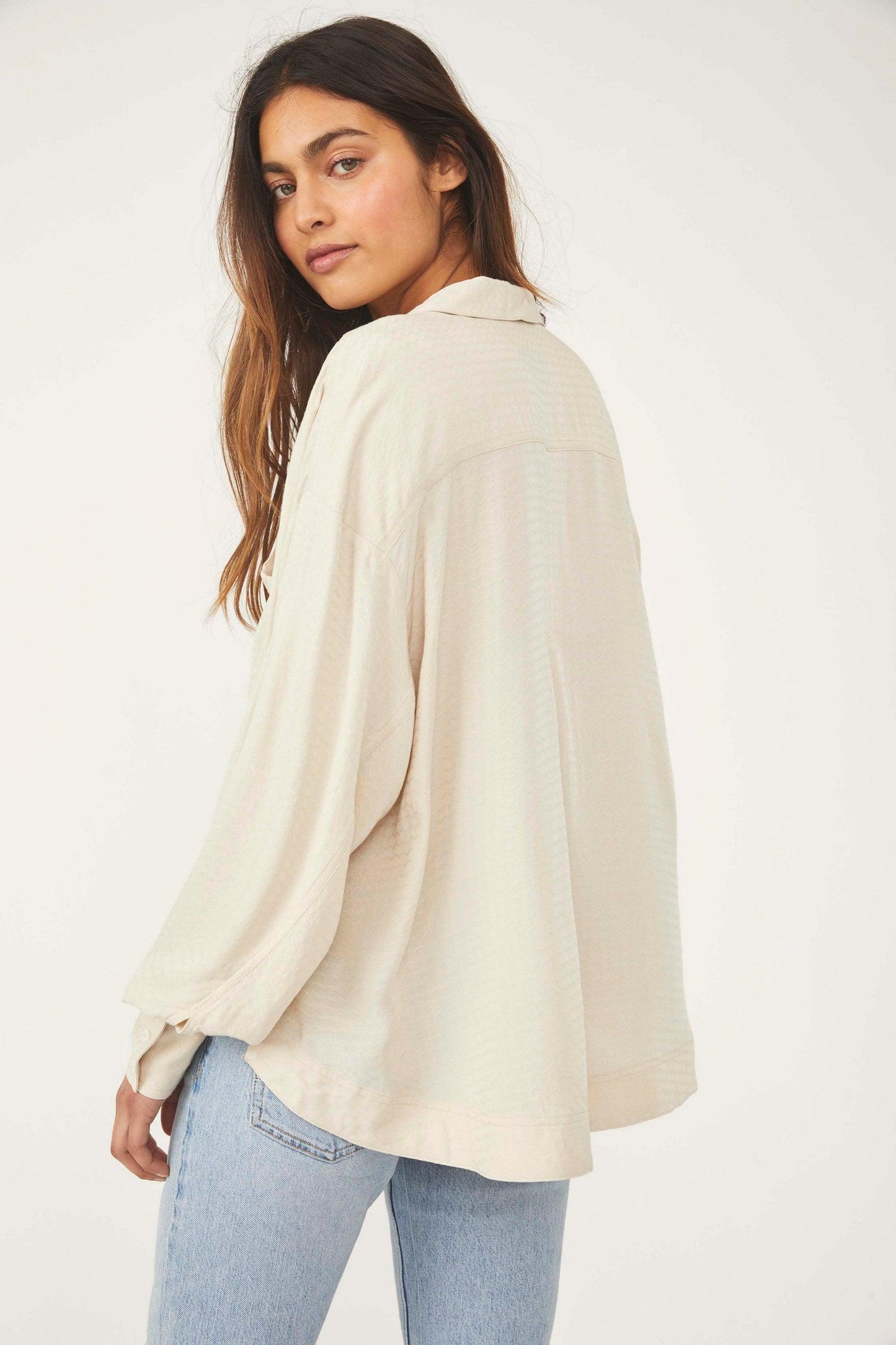 Free People Erin's Buttondown Top