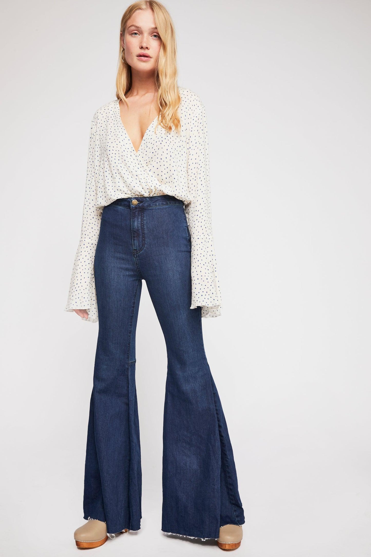 Free People Just Float On Flare Jeans