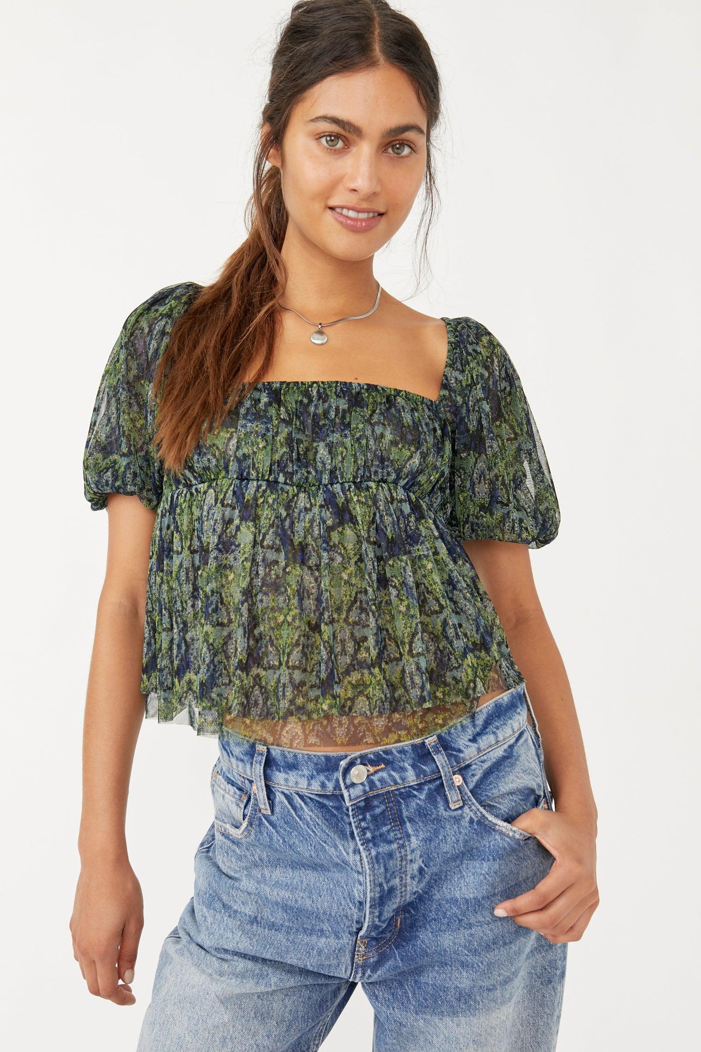 Free People - Penelope Tee In Deep Sea