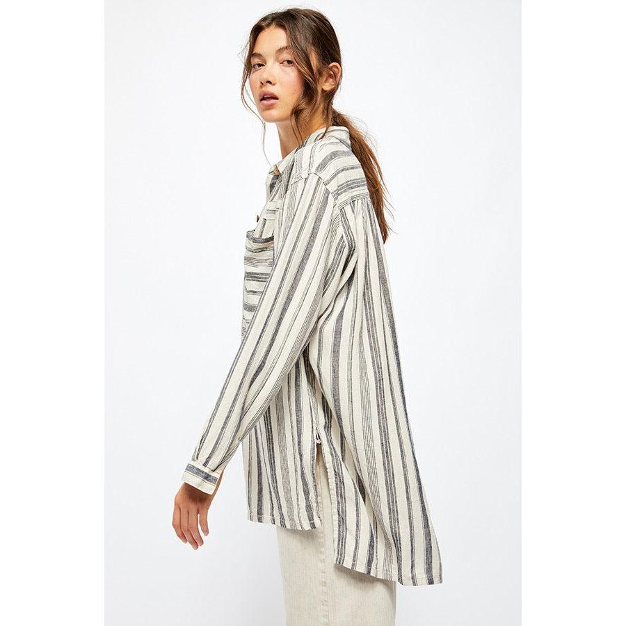 Free People Summer Breeze Stripe Shirt