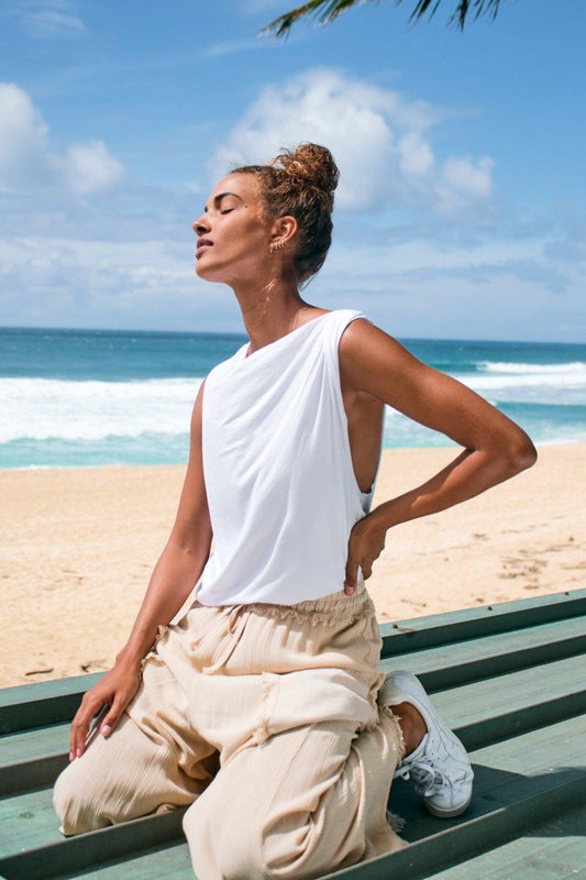 Free People Turn Around Tee in White