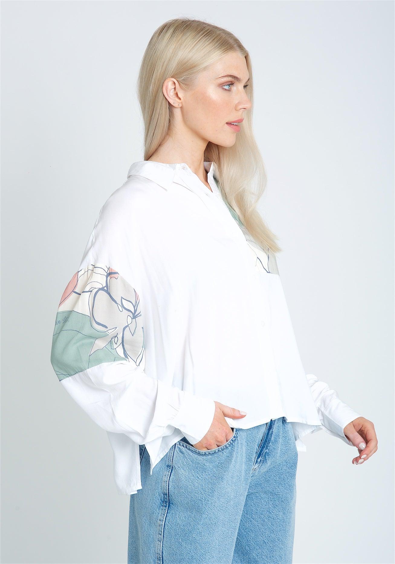 Native Youth The Abstract Button Down Blouse