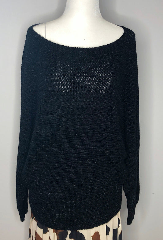 Plums Black Shimmer sweater