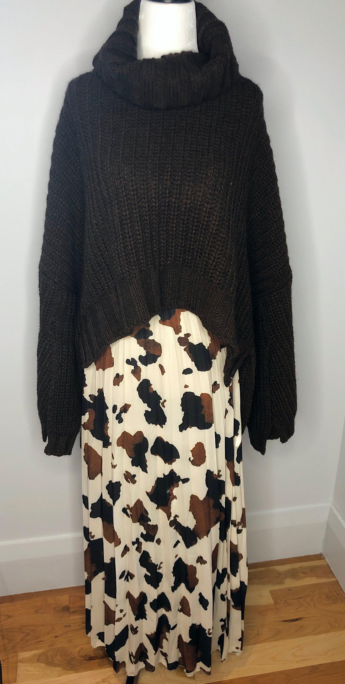 Plums Brown Wool Sweater