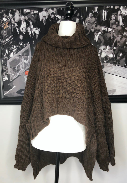 Plums Brown Wool Sweater