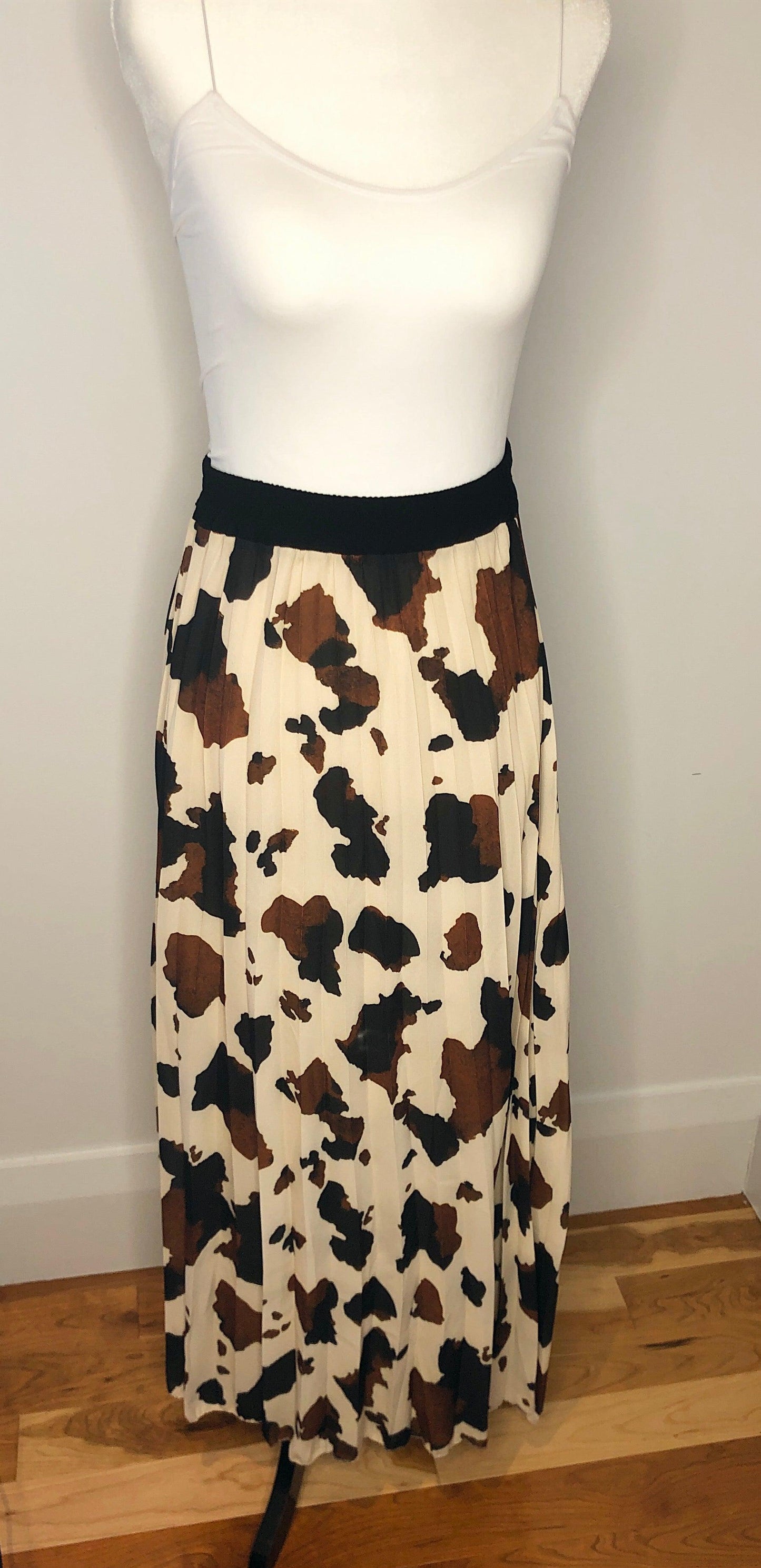 Plums Leopard Skirt