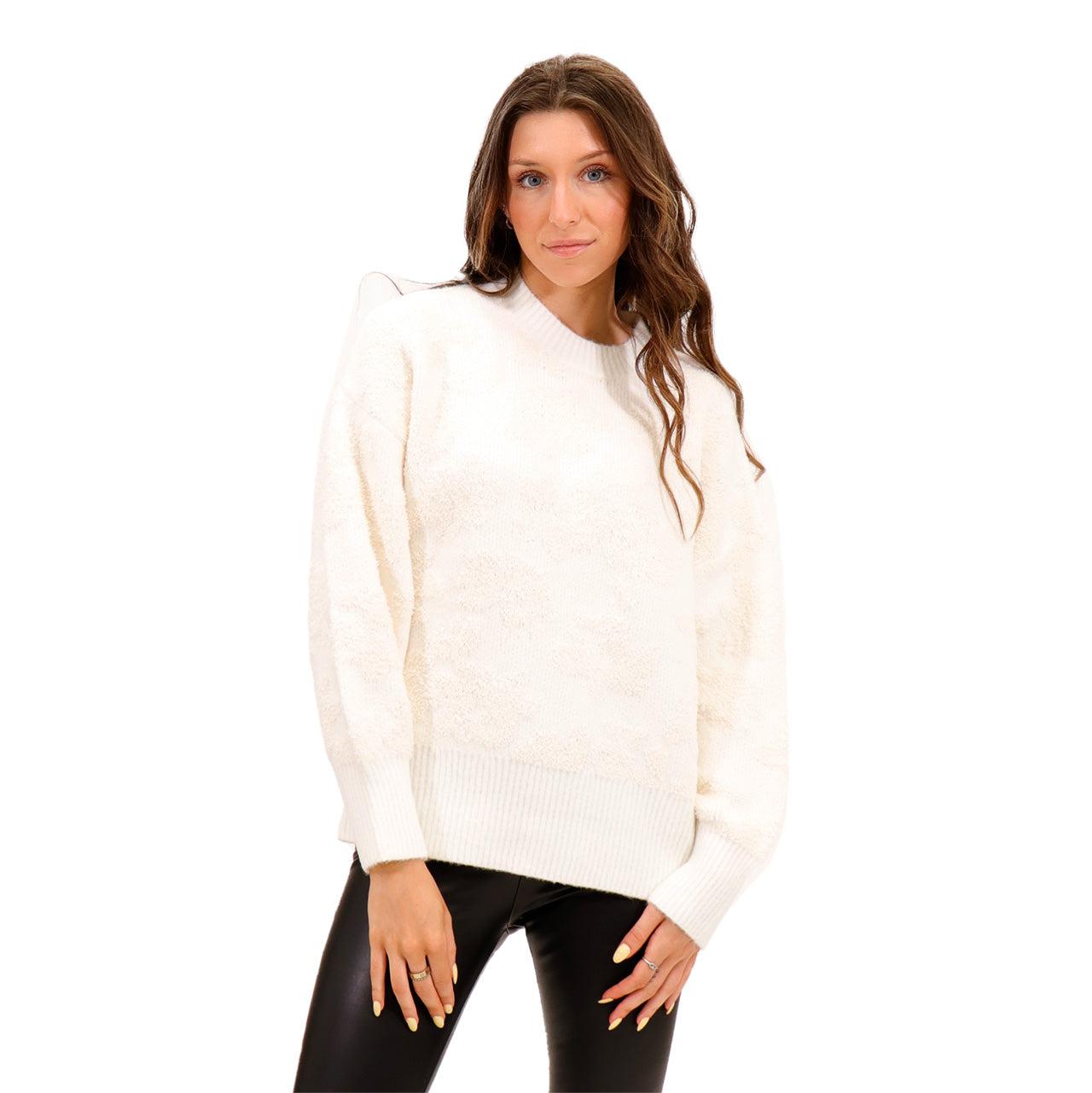 RD Style Blossom Textured Floral Sweater