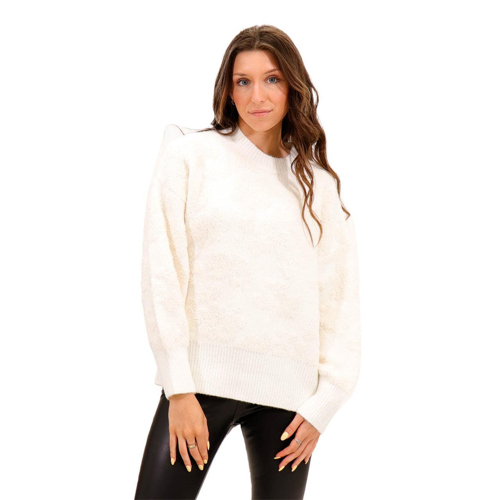 RD Style Blossom Textured Floral Sweater