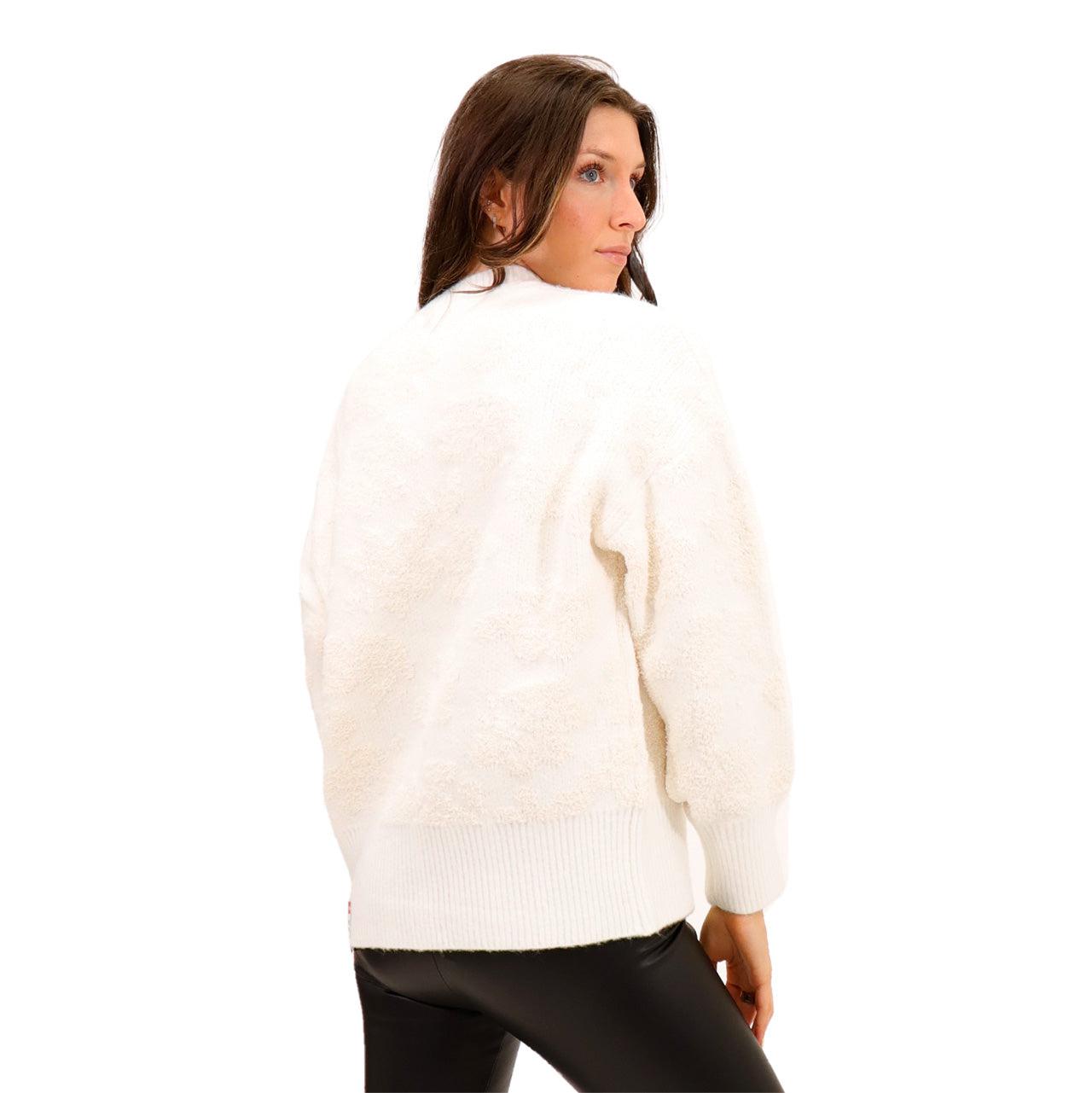RD Style Blossom Textured Floral Sweater