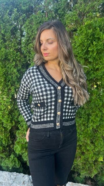RD Style Coco Crop Button Front Cardigan