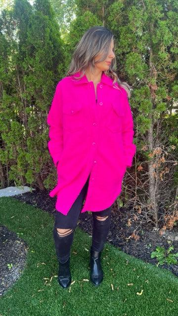 RD Style Eva Long Boucle Shacket