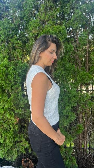 RD Style Kacey Speckled Sweater Tank