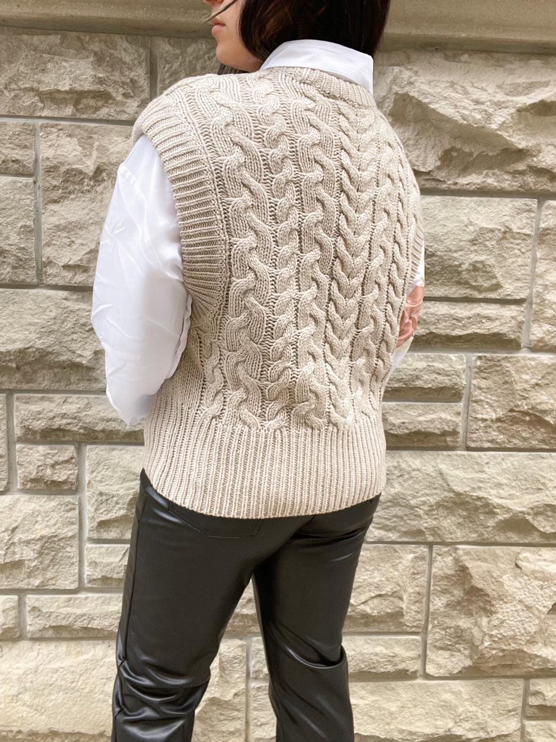 RD Style Knit Sweater Vest | Sanded Stone
