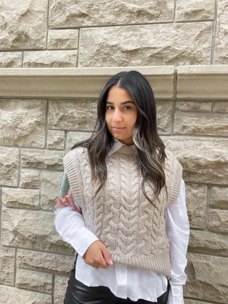 RD Style Knit Sweater Vest | Sanded Stone