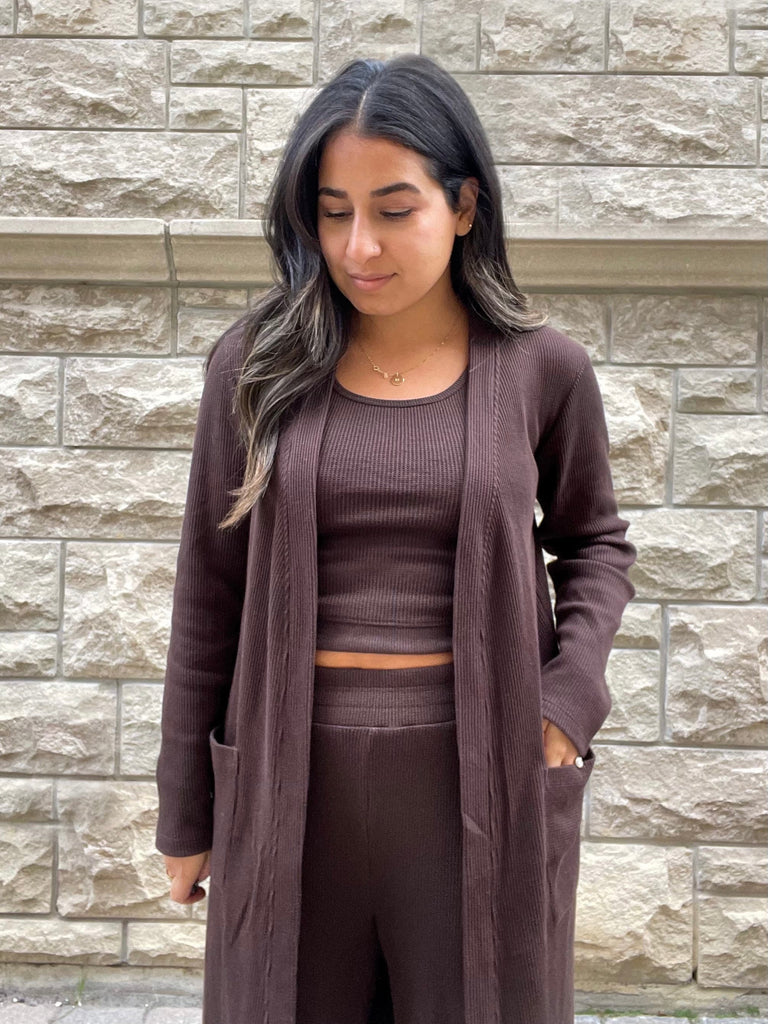 RD Style Knit Tank Top | Dark Chocolate