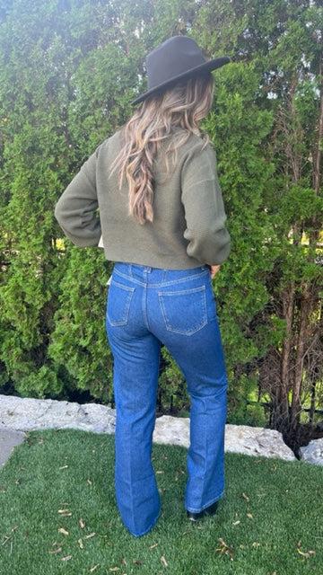 RD Style Noelle Ottoman Cropped Turtleneck