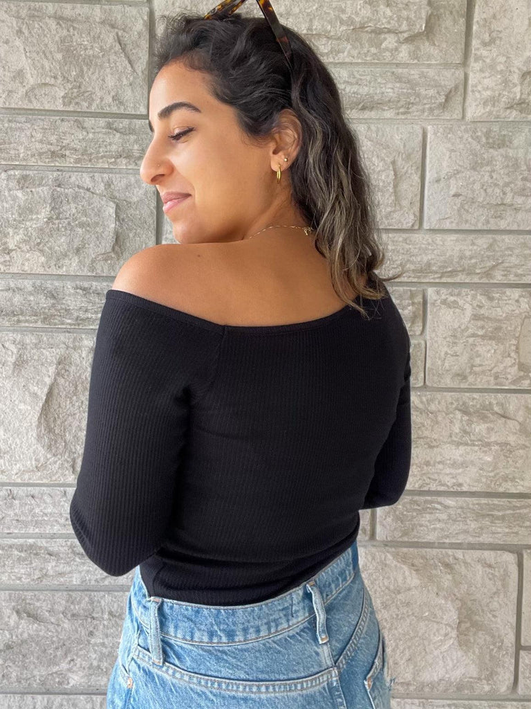 RD Style Off The Shoulder Top | Black