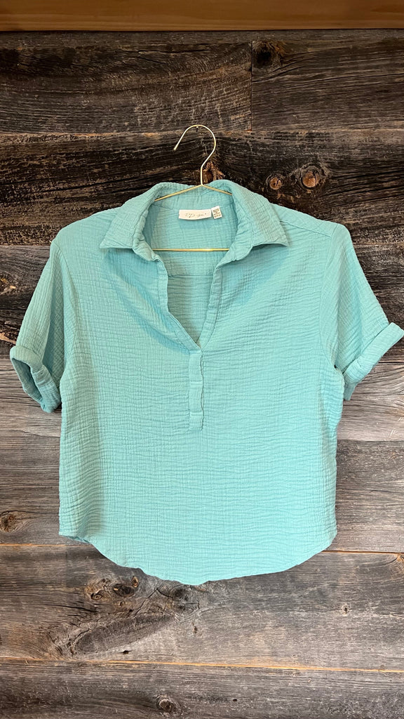 RD Style Organic Top in Teal