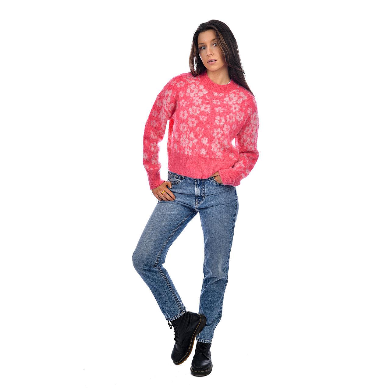 RD Style Rita Moss Floral Crewneck