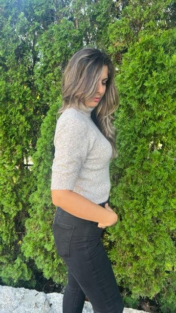 RD Style Rylan Speckled Turtleneck 10" Sleeve
