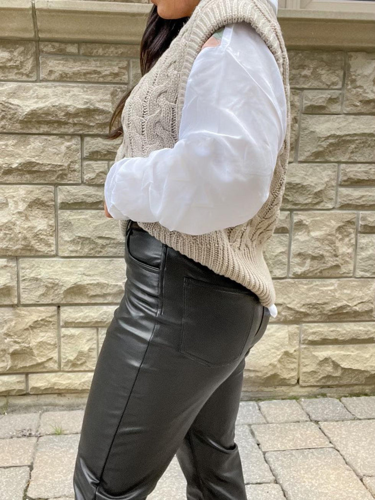 RD Style Vegan Leather Pants | Black
